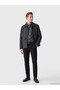 Vizyon New Season Anthracite Regular Fit Shirt Collar Men's Coat - 2