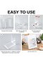 12-Pack Adjustable Clear Acrylic Book Stands, Multi-Purpose Display Easel for Books, Tablets, Magazi - 6