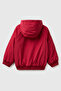 Boy's Red Logo Embroidered Puffy Ribbed Coat - 2
