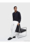 Ozmarka New Season Navy Blue Polo Collar Men's Knitwear Sweater
