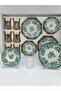 18 Piece Herenica Tea and Dessert Set 6 Tea Cups 6 Tea Plates 6 Dessert Plates - 3