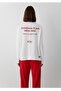 Back-Printed Loose Fit Thin Sweatshirt. - 3