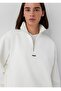 Logo Semi-Zip Loose Fit Comfortable Cut Sweatshirt.