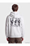 Ozmarka New Season Gray Printed Men's Thick Hoodie - 3