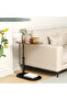 Side Table C Shape, Small Coffee Table, Wooden Sofa Table, Height Adjustable, C Shape Side Table for Couch Sofa, Modern Mobile Coffee Table, Side Table for Living Room - 2