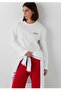 Back-Printed Loose Fit Thin Sweatshirt.