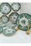 18 Piece Herenica Tea and Dessert Set 6 Tea Cups 6 Tea Plates 6 Dessert Plates - 7
