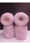 Pink Fine Cashmere Moher, Colorful Insect Mix (3 Layers of Winding) Knitting Yarn 200Gr - 2