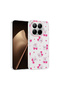Xiaomi 15t Pro Case with Floral and Bow Pattern, Camera Raised, Brsa Premium - 6