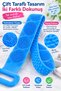 Silicone Bath Back Scrubber 70cm Double Sided Massage Textured Long Handle Body Cleansing Brush and Massager - 3