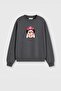 Women's Premium Fabric 3 Thread Threaded Frida Printed Sweatshirt - 2