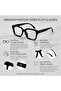 Classic Thick Square Frame Non-Prescription Eyeglasses for Women - 3