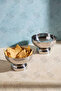İnci 4-Piece 18/10 Stainless Steel Serving Bowl Tableware Presentation Snack Bowl Breakfast Bowl with Stand 11cm - 3