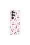Galaxy S26 Ultra Case Flower and Bow Pattern Camera Raised Senk Premium - 8