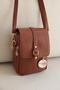Double Zippered Cross Strap Women's Shoulder Bag En16 Length22