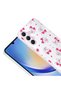 Galaxy S25 Fe Case Floral and Bow Pattern with Camera Raised Omsy Premium - 8