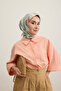 Twill Silk Scarf Retro Paisley Green