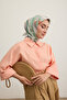 Twill Silk Scarf Retro Paisley Green - 3
