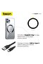Wireless Car Phone Holder - 15W Fast Wireless Charger, MagSafe Compatible, 360° Rotation, Strong Suction Mount, One-Hand Operation, USB-A to Type-C Cable Included - 4
