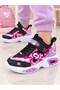 Children's Craft Style Sneaker with Circular Straps, Thick Soles, Pixel 3D Pattern