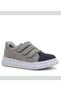 Rakerplus 4003-Sggr Gray-Black White Tbn 100% Leather Boys' Daily Sports School Shoes
