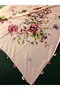 Cenk Yazma Handcrafted Needle Embroidery, Needle Embroidery, Needle Embroidery Yemeni, Needle Embroidery Tulle, Scarf, Handcrafted Powder Pink