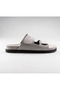 Torram Men's Genuine Suede Leather Gray Slippers - 2
