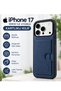iPhone 17 Pro Compatible Case with Stand and Card Holder, Luxury Magnetic Functional Case for Women and Men