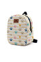 Small Nursery Bag with Colorful Paws Pattern