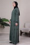 Hijab Clothing Mother's Dress Prayer Dress Viscose Shawl Pattern Floor-Length Dress V Roba Fish Dress Plus Size - 4