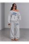 Nyc New York City Women's Boat Neck Sweatshirt/Upper Sweatpants Set