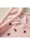 Girl's Floral Tank Top with String Straps - 3