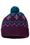 Women's Patterned Pompom Knitted Winter Beanie - 2