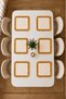 6-Piece Ruffled American Service Plate Set – Cream Color Stylish and Decorative Table Presentation Set