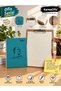2027 Ataturk Silhouette Daily Agenda Set 17X24 cm Turquoise – Kraft Secretariat, 50 Sheets of A4 Ivory Paper and Ballpoint Pen