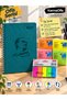 2027 Atatürk Silhouette Spiral Daily Agenda 17X24 cm Turquoise + 4 Color Adhesive Note Paper + 100 Pieces Film Index Bookmark