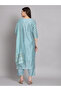 Light Blue Silk Blend Straight Kurta Set - TRT1211 | Light Blue-Size:XL-42-Inches - 4