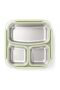 Vgn12171 Square 3 Compartment Lunchbox Green