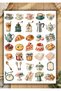 280 Pieces Vintage Sticker Book 8 Pages A5, Agenda Journal Scrapbook Planner Stb00002 - 4