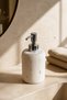 Travertine Soap Dispenser Silver Accessory Bathroom Soap Dispenser Natural Marble Retro Liquid Soap Dispenser Chrome Color - 5