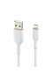 بيلكن كابل شحن ومزامنة مضفر Lightning إلى USB-A بطول 1 m لأجهزة iPhone وiPad معتمد من Apple MFi مقاو - 2