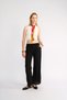 Women's Elastic Waist Lace-Up Pocketed Wide-Leg Trousers - 3