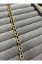 Gold Stone Geometric Ring Zirconia Bracelet - Women's Tag with Zircon Stone - 4