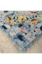 Handmade Patterned Yarn Embroidery with Ring Beads on the Edge, Yemeni, Scarf, with Embroidery on 4 Sides - 4