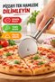 20 cm Large Size Stainless Steel Pizza Roulette Dough Pastry Pita Cutting Knife - 3