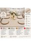 Glittery 6-Piece Round Plate and Runner Set – Wooden Base – Color Options Available – 7 Pieces - 2