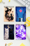 Cute Cat Design Themed Set of 4 A6 Metal Top Spiral Bound 2 Pcs. Striped- 2 Pcs. Checkered Cardboard Cover Cute Cat Design Themed 4-Piece Notebook Set - 2