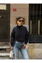 Double-Breasted Buckle Bomber Trench Jacket - 7