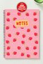 Watermelon & Strawberry Themed Set of 2 A5 Metal Spiral Ruled-Checkered Cardboard Cover Watermelon & Strawberry Themed A5 Ruled-Checkered Notebook - 3