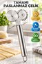 18 cm Stainless Steel Double Headed Pizza Ravioli Dough Cutting Roller Flat and Serrated - 4